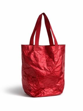 Athleta Shiny Red Tote Bag